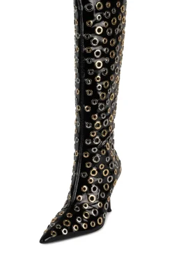 Fashion HOLEY Stiletto|Knee High