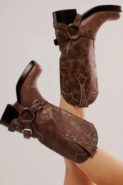 Sale x FP x Understated Leather Motoboy Biker Boot Western|Engineer / Riding Boots