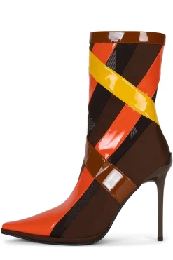 Discount STRIPES Ankle To Mid|Stiletto