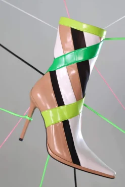 Discount STRIPES Ankle To Mid|Stiletto