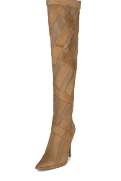 Discount STRIPES-KH Stiletto|Knee High