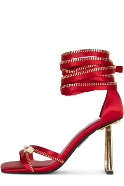 New ZIPPED-UP Sandals|Heel